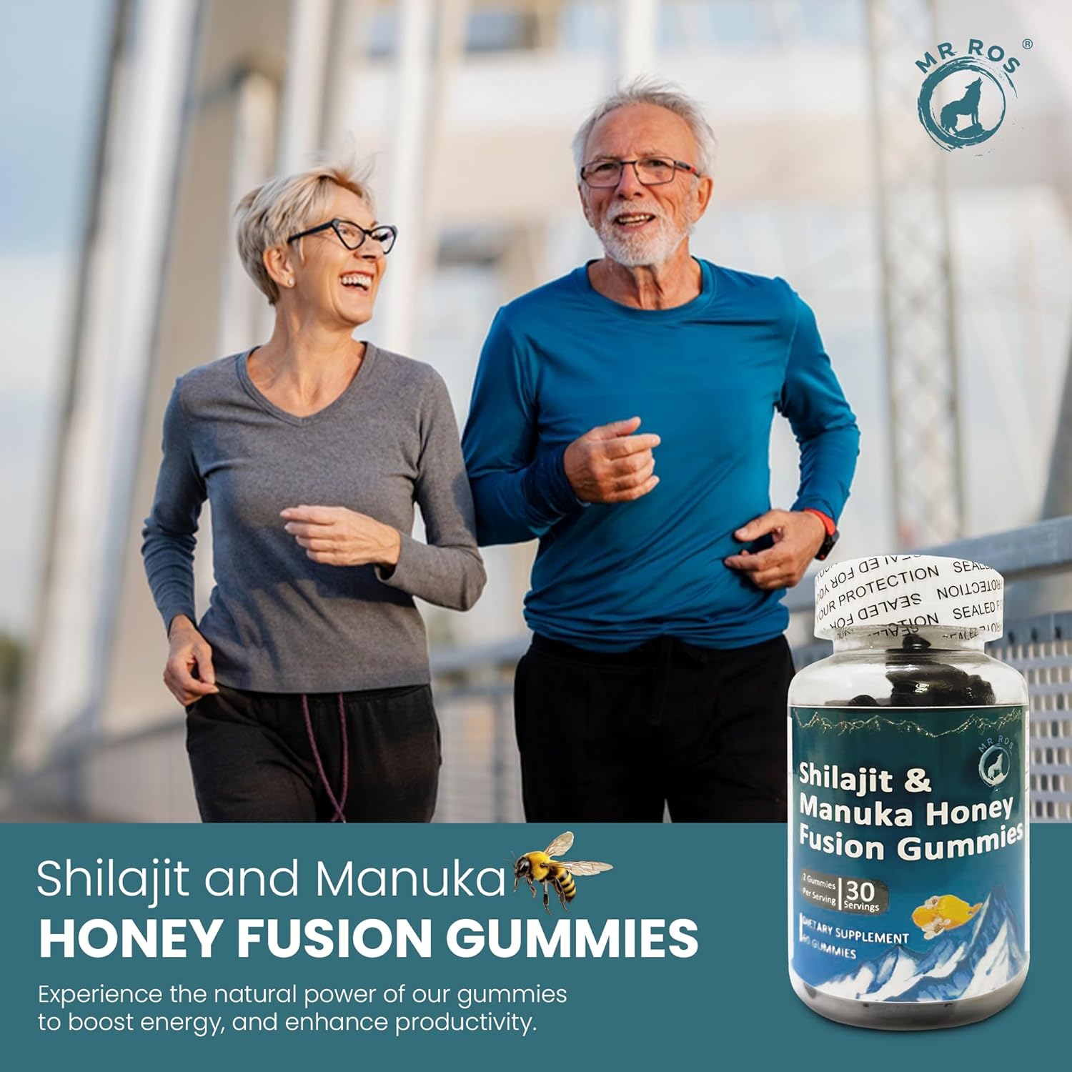 Himalayan Pure Shilajit & Manuka Honey Fusion Gummies - 60 Gummies